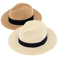 Load image into Gallery viewer, 2 Packs - Womens' Beach Straw Sun Hats