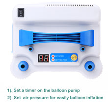 Load image into Gallery viewer, Electric Air Pump with Timer for Perfect Balloon Sizes