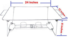 Load image into Gallery viewer, 6 Pack Buffet Wire Rack Folding Chafing Stand Chrome Frame Serving Trays Food Warmer