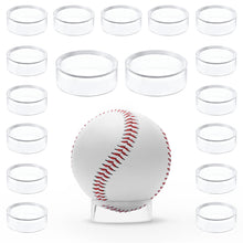 Load image into Gallery viewer, 30 pcs Large Acrylic Clear Baseball Stands 1-5/8" Size Display Holders for Large Round Object Soccer Softballs
