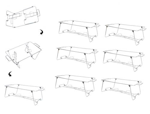 6 Pack Buffet Wire Rack